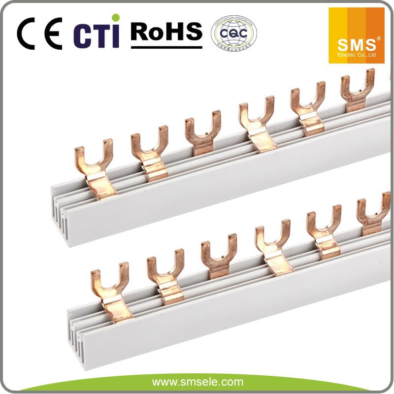 Lowest Price 3P U Or Fork Type Mcb Copper Insulated Busbar